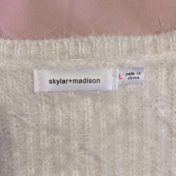 Skylar + Madison Fuzzy Cropped Top - Picture 3 of 3